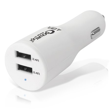 Power Up! USB Plug - 4.8a Dual USB White 191-052918